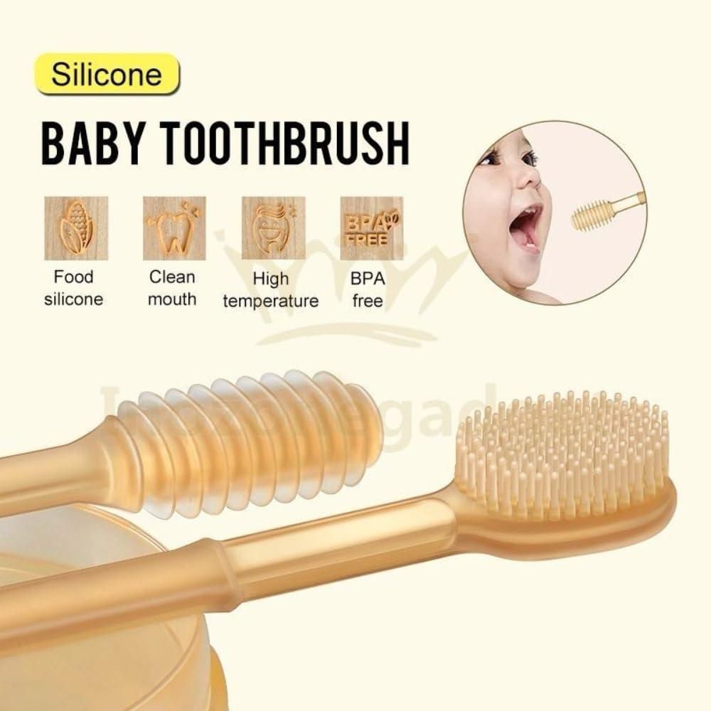 Soft Silicone Bristle Oral Care Toothbrush For Baby